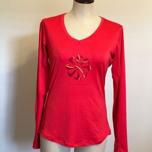 Nike LiveStrong Red Long Sleeve T Shirt Sz M